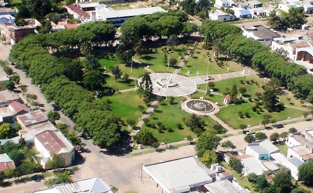 foto aerea de la plaza central de federal